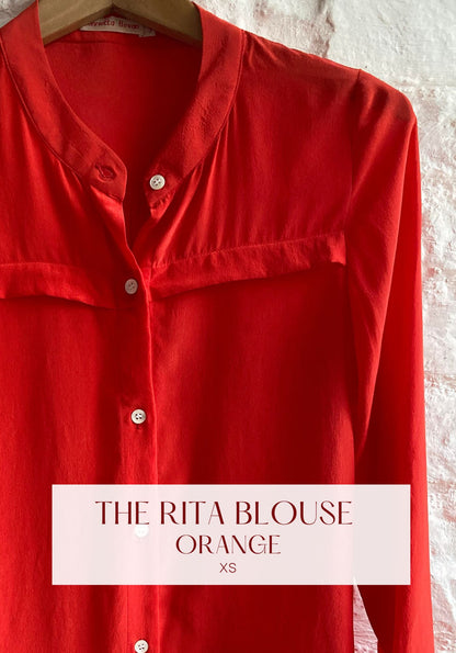 The Rita Blouse - Orange
